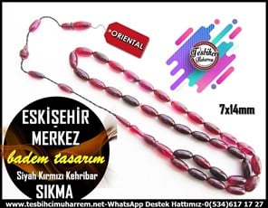 Turuncu Kehribar TesbihlerTM11779Tesbih Sıkma Kehribar Badem Kesim Multicolor Eskişehir Merkez Tesbih Sıkma Kehribar Badem Kesim Multicolor Eskişehir Merkez 