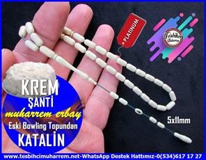 Katalin Ve Bağa TesbihlerTM12877Tespih Katalin Beyzi Kesim Eski Alman Bak Yeşil Yeşil TesbihTespih Katalin Kapsül Kesim Eski Bowling Topundan Krem Şanti Tesbih 