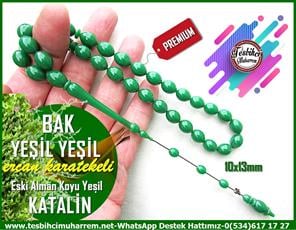 Katalin Ve Bağa TesbihlerTM12871Tespih Katalin Beyzi Kesim Eski Alman Bak Yeşil Yeşil TesbihTespih Katalin Beyzi Kesim Eski Alman Bak Yeşil Yeşil Tesbih