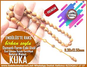 Kuka Ağacı TesbihlerTM13047Tespih Kuka I Gömme Kutulu Sertifikalı Natural Walnut Osmanlı Form Eski Usül Endülüste Raks Tesbih Tespih Kuka I Gömme Kutulu Sertifikalı Natural Walnut Osmanlı Form Eski Usül Endülüste Raks Tesbih 