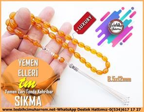 Kayısı Kehribar TesbihlerTM12583Tespih Lüx Sıkma Kehribar Gümüş Püsküllü Beyzi Kesim Yemen Elleri Tesbih Tespih Lüx Sıkma Kehribar Gümüş Püsküllü Beyzi Kesim Yemen Elleri Tesbih 