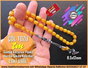 Osmanlı Benzetme Eskitme Eski Usül TesbihlerTM13235Tespih Sıkma Kehribar I Eskitme Gümüş Kazaziyeli Eski Usül Hardal Çöl Tozu Tesbih Tespih Sıkma Kehribar I Eskitme Gümüş Kazaziyeli Eski Usül Hardal Çöl Tozu Tesbih 