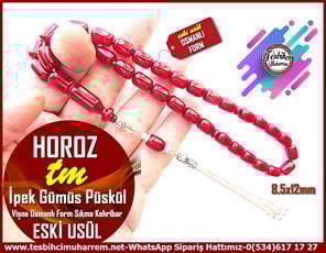 Osmanlı Benzetme Eskitme Eski Usül TesbihlerTM13237Tespih Sıkma Kehribar I İpek Gümüş Püskül Eski Usül Vişne Osmanlı Form Horoz Tesbih Tespih Sıkma Kehribar I İpek Gümüş Püskül Eski Usül Vişne Osmanlı Form Horoz Tesbih 