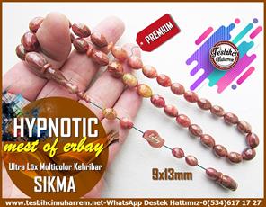 Siyah Kehribar TesbihlerTM12836Tespih Ultra Lüx Multicolor Yaldızlı Sıkma Kehribar Hypnotic Tesbih Tespih Ultra Lüx Multicolor Yaldızlı Sıkma Kehribar Hypnotic Tesbih 