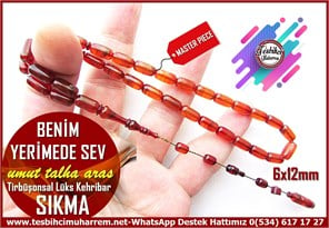 Hareli Kahve Kehribar TesbihlerTM14523Umut Talha Aras Usta İmzalı Sıkma Kehribar Tesbih I Tirbüşonsal Kapsül Model Benim Yerimede Sev TesbihUmut Talha Aras Usta İmzalı Sıkma Kehribar Tesbih I Tirbüşonsal Kapsül Model Benim Yerimede Sev Tesbih
