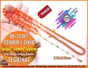 99luk Dua Ve Namaz TesbihatlarıTM13866Yiğit İsmet Üçem Usta El İşçiliği İkili Tespih Seti | Premium Katalin, Eski Alman Malzeme, Gömme Kutulu “Cevheri Zikir” Tesbih Tespih Premium Katalin l Eski Alman Özel Gömme Kutulu 33+99 Set Cevheri Zikir Tesbih