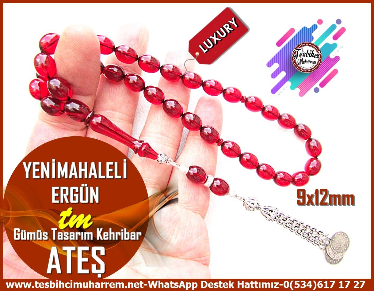 Ateş Kırmızı Ton TesbihlerTM13802 Muharrem Karaoğlu Usta Dizayn Tespih | Ateş Kehribar,Kan Kırmızısı Renk, Gümüş Püskül, Beyzi Kesim, “Yenimahaleli Ergün” Tesbih Tespih Ateş Kehribar l Saydam Kırmızı Gümüş Püskül Yenimahalleli Ergün Tesbih 