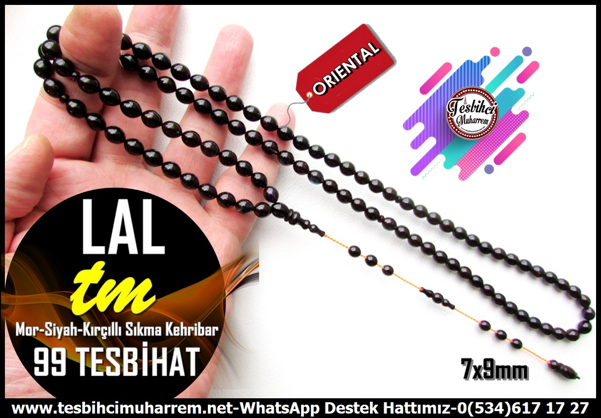 99luk Dua Ve Namaz TesbihatlarıTM14153 Serkan Bakan Ustadan Tespih 99 Habbe Sıkma Kehribar  I Mor Yansımalı Kırçıllı Siyah Lal Dua ve Namaz TesbihatıTespih 99 Habbe Sıkma Kehribar  I Mor Yansımalı Kırçıllı Siyah Lal Dua ve Namaz Tesbihatı