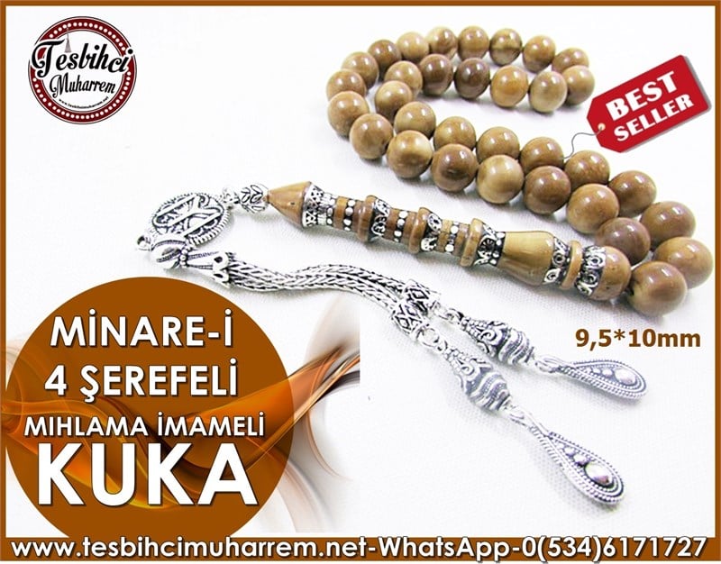  KUKA TESBİH 9,5*10 mm MİNARE-İ 4 ŞEREFELİ
