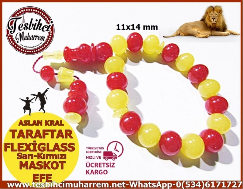 FLEXIGLASS MASKOT EFE TESBİH 11x14 mm ASLAN KRAL