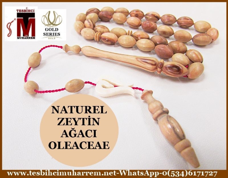 NATUREL ZEYTİN AĞACI TESBİH 7x11 mm OLEACEAE