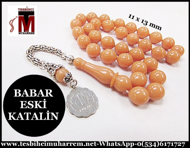 KATALİN TESBİH 11x13 mm ESKİ SÜTLÜ BABAR