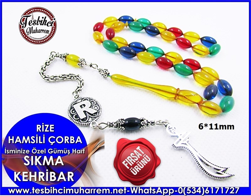 SIKMA KEHRİBAR TESBİH 6*11 mm RİZE HAMSİLİ ÇORBA