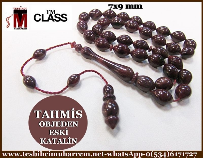 KATALİN TESBİH 7x9 mm OBJEDEN TAHMİS