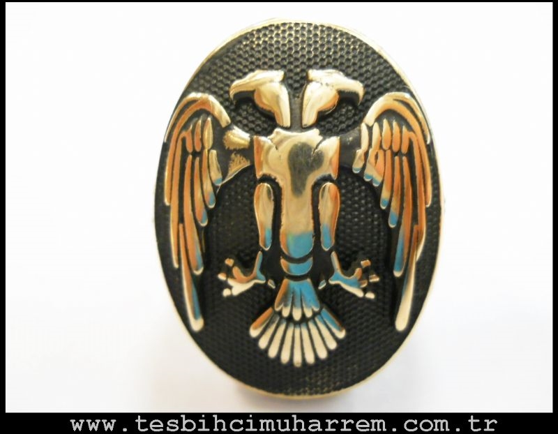 GÜMÜŞ YÜZÜK OSMANLI ANADOLU SELÇUKLU MOTİFLİ PÜSKÜRTME OKSİTLİ