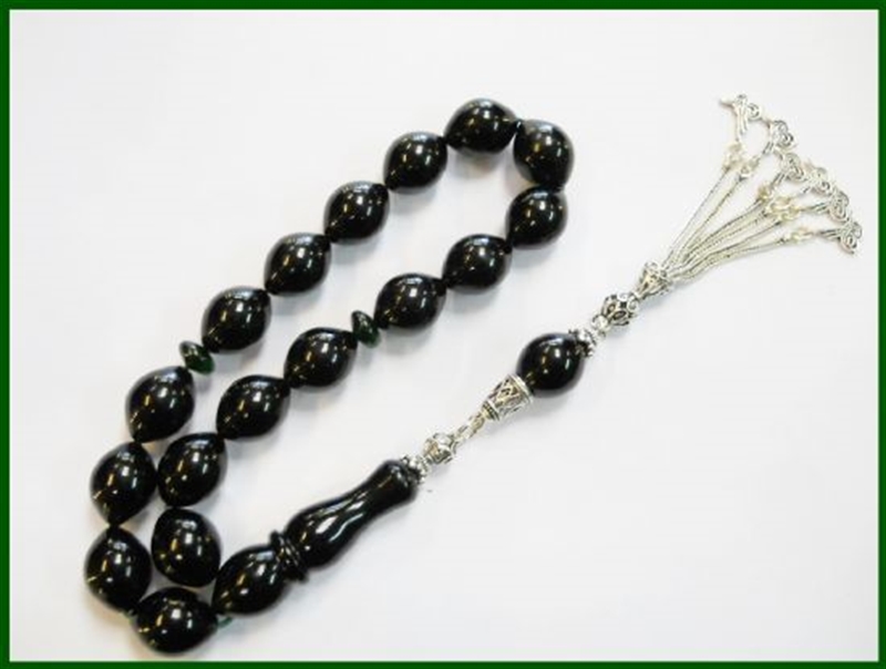 13X16 mm ARUSEK EFEM SIKMA KEHRİBAR TESBİH