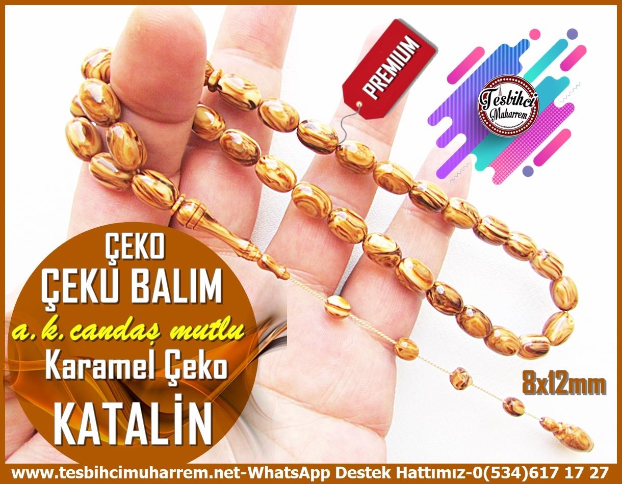 Katalin Ve Bağa TesbihlerTM13296Abdülkadir Candaş Mutlu Usta İmzalı Premium El İşçiliği Tespih | Çekoslavak Katalin, Kapsül Kesim, Kahve Karamel Çeko Çeku Balım TesbihTespih Çekoslavak Katalin I Kahve Karamel Çeko Çeku Balım Tesbih