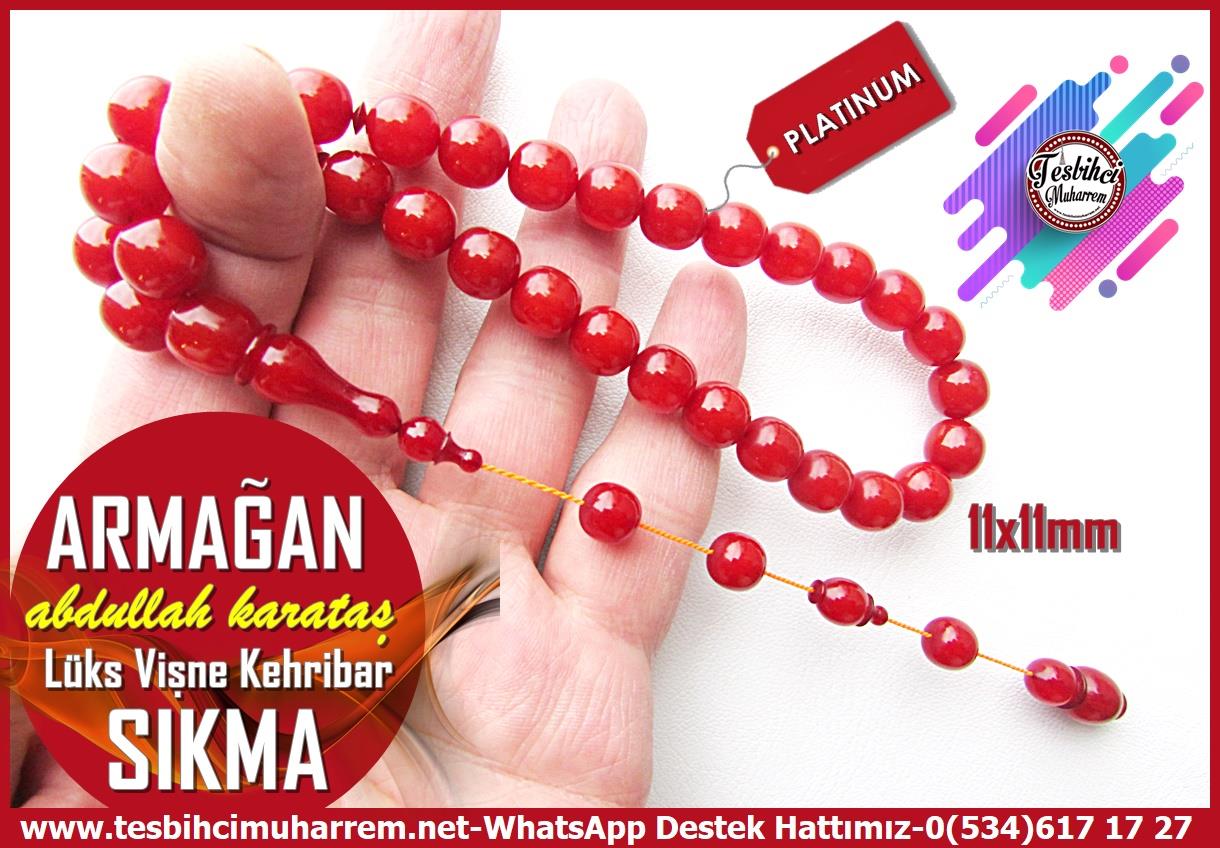 Bordo Kehribar TesbihlerTM14135Abdullah Karataş Usta Tornası Sıkma Kehribar Tesbih – Lüks Çubuk, Vişne Renk, Basık Küre Kesim, Armağan Model Tespih Tespih Sıkma Kehribar I Lüks Çubuk Vişne Basık Küre Armağan Tesbih