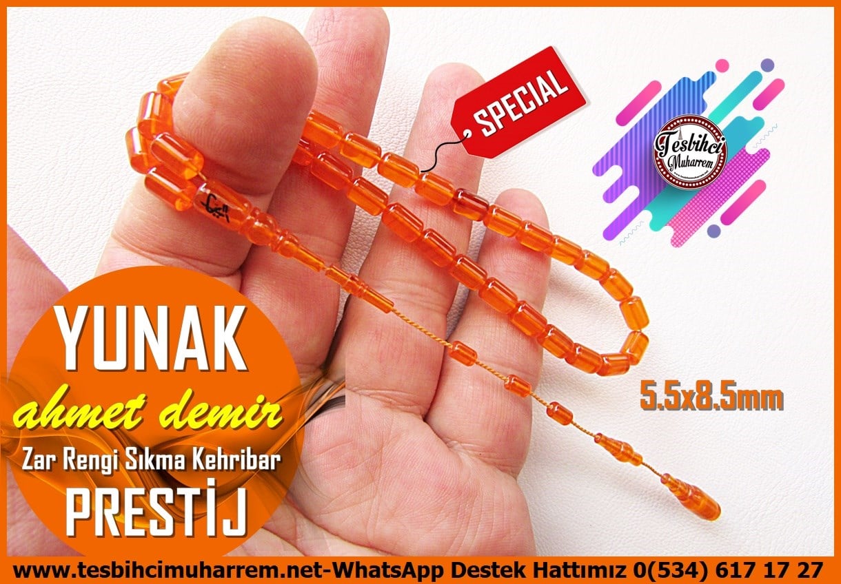 Hareli Kahve Kehribar TesbihlerTM14866Ahmet Demir Usta İmzalı Zar Turuncusu Prestij Lüks Sıkma Kehribar Tesbih I Özel Tasarım Silindir Kesim Yunak Tesbih Zar Turuncusu Prestij Lüks Sıkma Kehribar Tesbih I Özel Tasarım Silindir Kesim Yunak Tesbih 