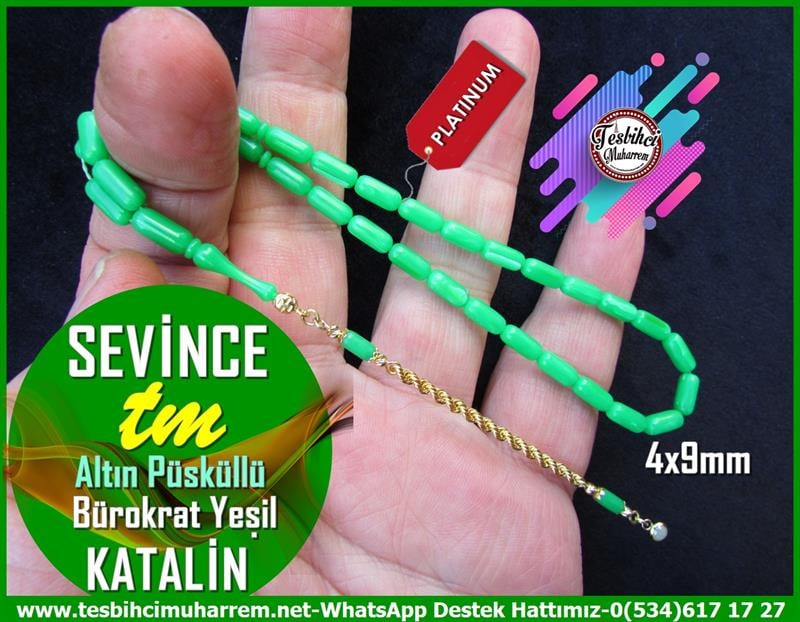 Ateş Kırmızı Ton TesbihlerTM12418Altın Püsküllü Kapsül Kesim Yeşil Renk Bürokrat Bilek Boy Katalin Tesbih Sevince Altın Püsküllü Kapsül Kesim Yeşil Renk Bürokrat Bilek Boy Katalin Tesbih Sevince 