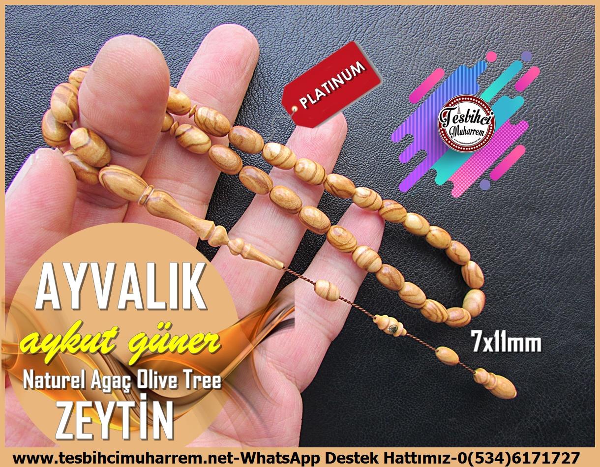 Zeytin Ağacı TesbihlerTM13853Aykut Güner Usta El İşçiliği Tespih | Naturel Zeytin Ağacı, Badem Kesim, 