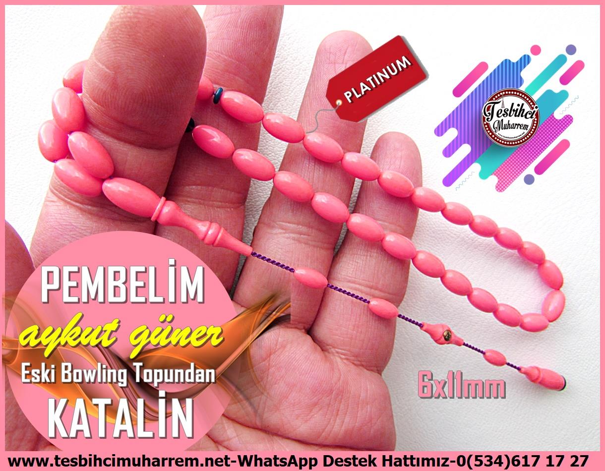 Katalin Ve Bağa TesbihlerTM12408Aykut Güner Usta Profesyonel İşçilikli Tespih | Katalin, Eski Bowling Topundan, Mercan Pembe Renk, Badem Kesim, “Pembelim”TesbihTespih Katalin l Eski Bowling Topundan Badem Kesim Mercan Pembelim Tesbih 