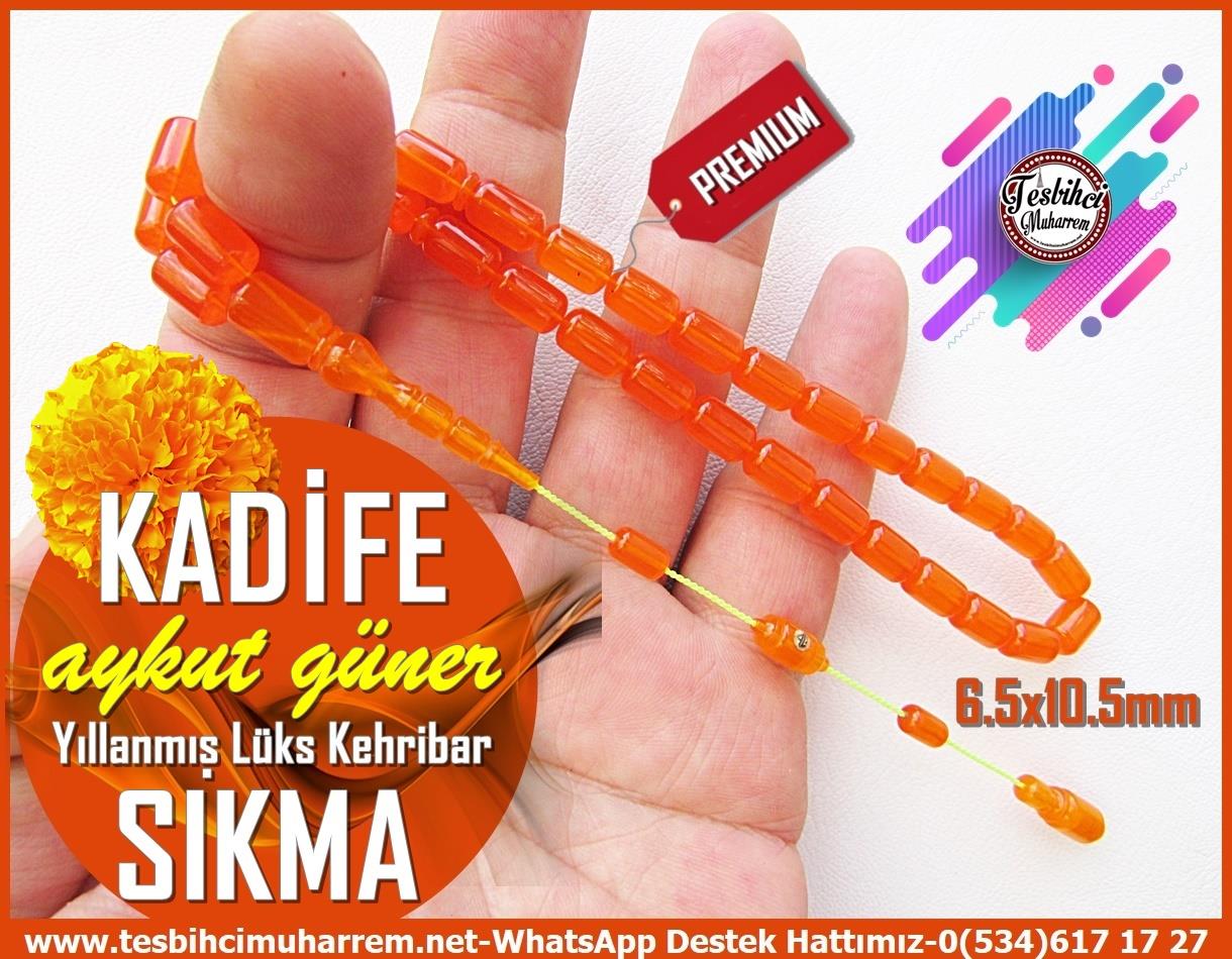 Turuncu Kehribar TesbihlerTM13931Aykut Güner Usta Tornası Tespih Lüks Sıkma Kehribar I Yıllanmış Malzeme Kadife Çiçeği Turuncusu Kapsül Kesim'' Kadife'' TesbihTespih Lüks Sıkma Kehribar I Kadife Çiçeği Turuncusu Kapsül Kesim Kadife Tesbih