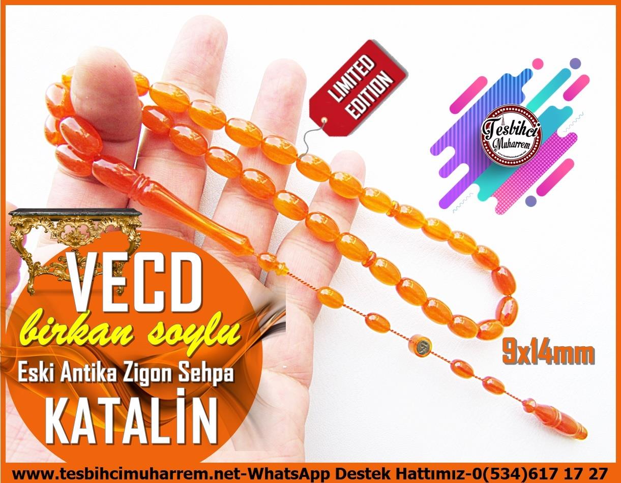 Katalin Ve Bağa TesbihlerTM13936Birkan Soylu Usta El İşçiliği Tesbih | Saydam Gül Kurusu Katalin, Badem Kesim, Özel Çalışma 