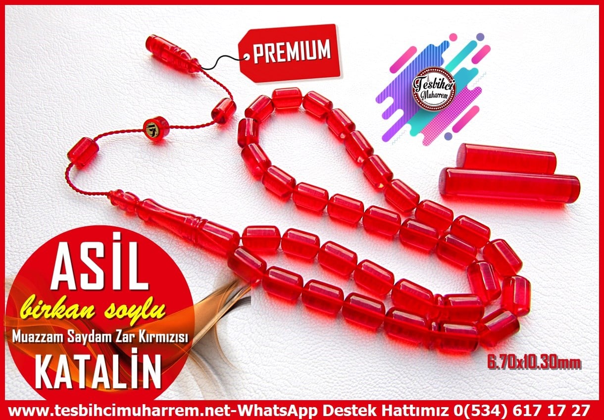 Katalin Ve Bağa TesbihlerTM14452Birkan Soylu Usta İmzalı Saydam Pırıl Pırıl Kırmızı Katalin Tesbih I Profesyonel Çalışma Kapsül Kesim Asil TesbihSaydam Pırıl Pırıl Kırmızı Katalin Tesbih I Profesyonel Çalışma Kapsül Kesim Asil Tesbih