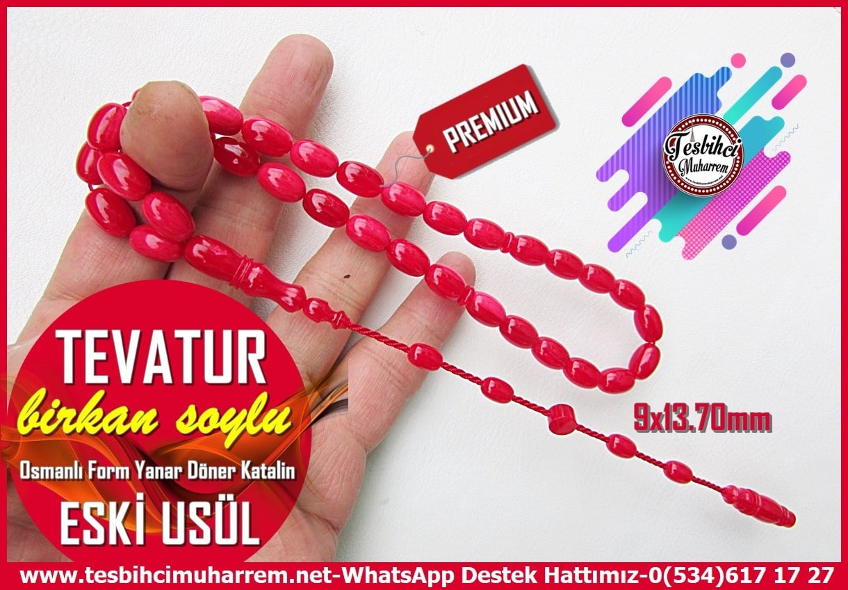 Katalin Ve Bağa TesbihlerTM14251Birkan Soylu Usta İmzalı Venedik Kırmızısı Eski Usül Katalin Tespih I Badem Kesim Osmanlı Form Özel Çalışma Tevatur TesbihVenedik Kırmızısı Eski Usül Katalin Tespih I Badem Kesim Osmanlı Form Özel Çalışma Tevatur Tesbih