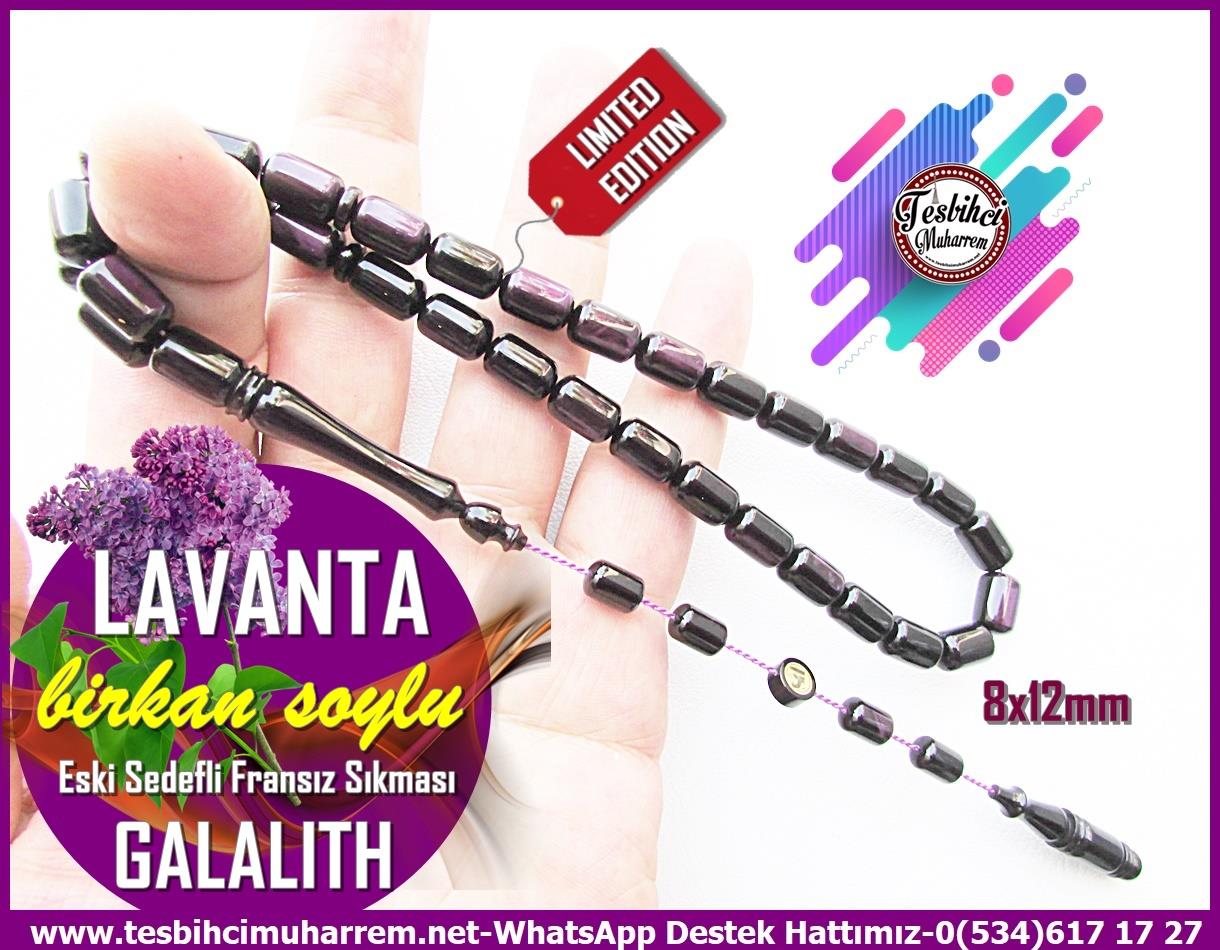 Galanit TesbihTM13935Birkan Soylu Usta İşçilikli Tesbih | Eski Galalith, Sedefli Mor Yansımalı, Badem Kesim, Limited Edition “Lavanta”TesbihTespih Eski Galalith I Sedefli Mor Yansımalı Badem Kesim Limited Editon Lavanta Kolleksiyonluk Tesbih