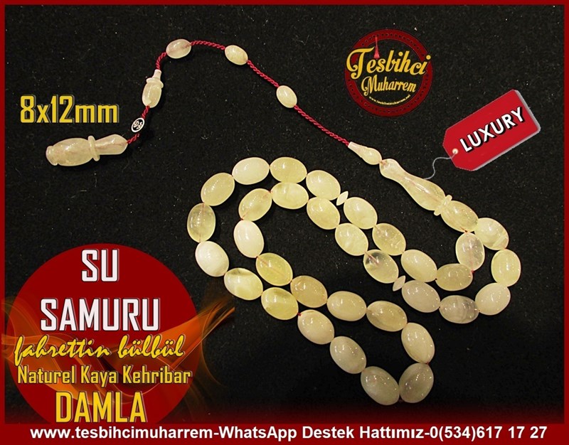  Damla Kehribar TesbihlerTM11022Damla Kehribar Tesbih Ukrayna Kayadan Usta İşi Sistemli Su Samuru Damla Kehribar Tesbih Ukrayna Kayadan Usta İşi Sistemli Su Samuru 