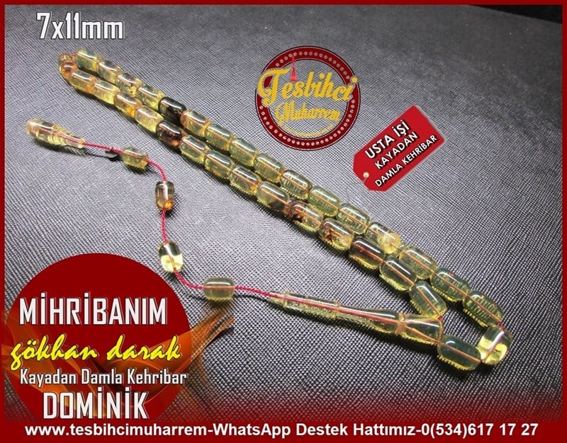  Damla Kehribar TesbihlerTM11089Dominik Damla Kehribar Tesbih Fosiili Kapsül Kesim MihribanımDominik Damla Kehribar Tesbih Fosiili Kapsül Kesim Mihribanım