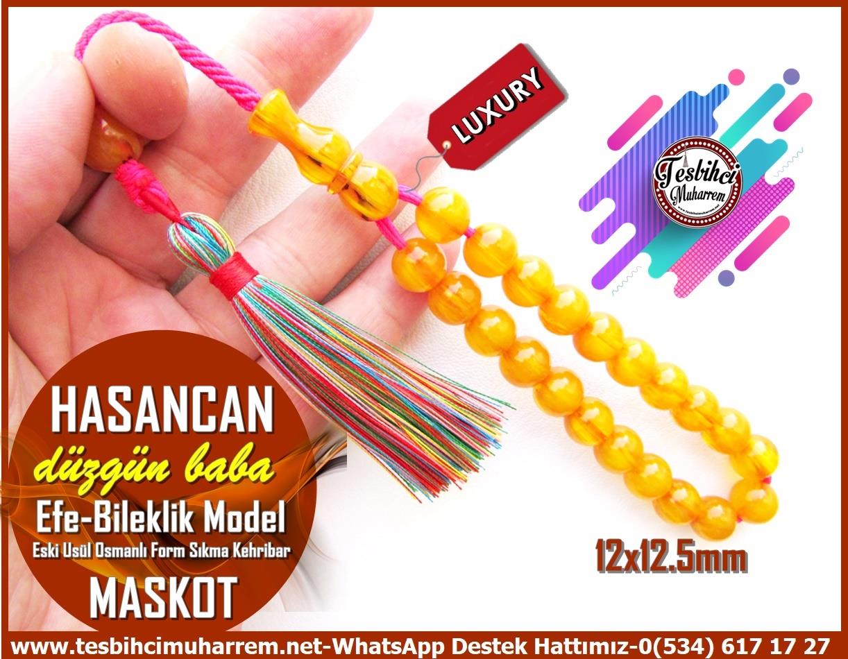 Osmanlı Benzetme Eskitme Eski Usül TesbihlerTM13316Düzgün Baba Usta El İşçiliği Tespih Maskot | Sıkma Kehribar, Eski Usül Osmanlı Form, Küre Kesim, Bileklik Boy 