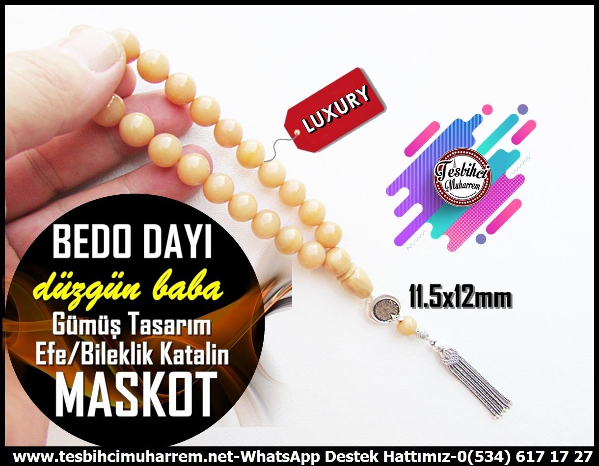 Maskot,Bileklik,Can-ı Gönül TesbihlerTM13361Düzgün Baba Usta El İşçiliği Tespih Maskot | Efe Bileklik Model, Gümüş Püsküllü, Katalin 