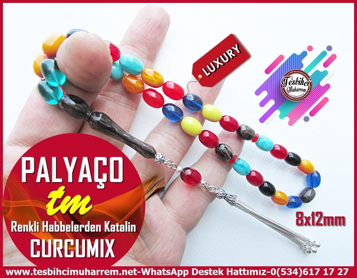 Katalin Ve Bağa TesbihlerTM136429Düzgün Baba Usta Tornası | Katalin Tespih, Renkli Habbeler, Curcumix, Beyzi Kesim, Gümüş Püsküllü, 