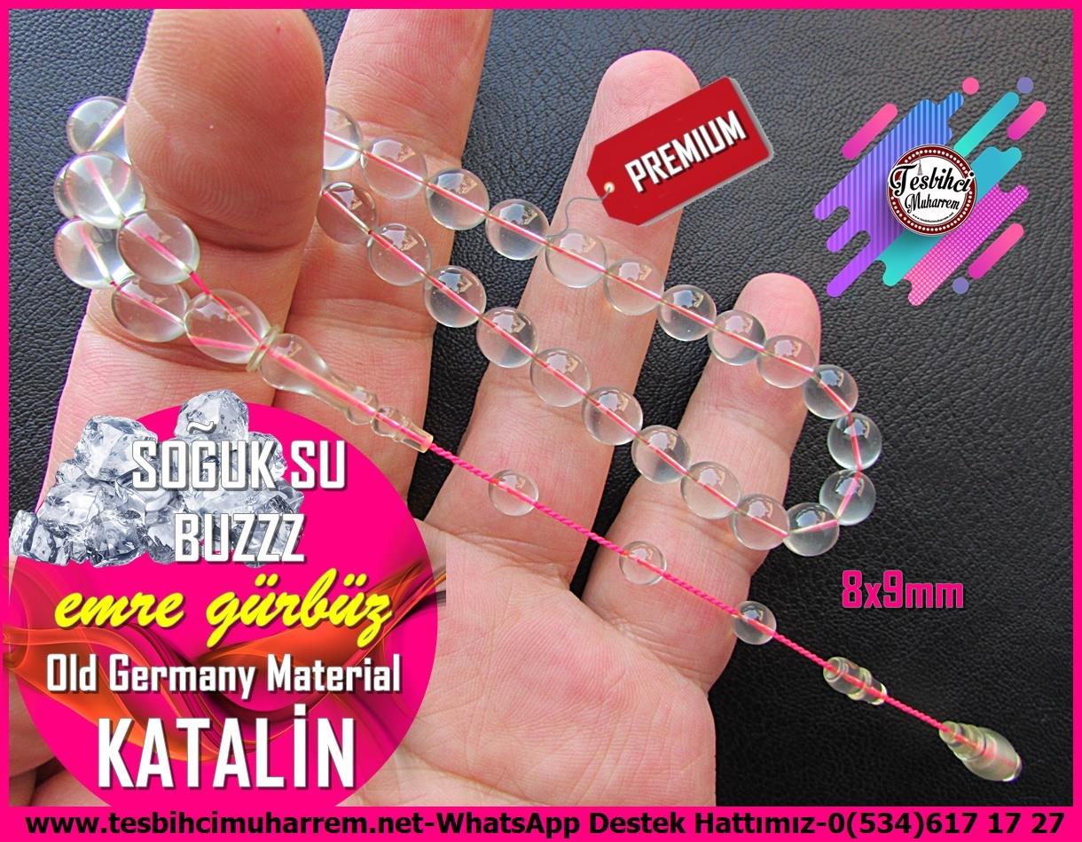 Katalin Ve Bağa TesbihlerTM13909Emre Gürbüz Usta El İşçiliği Tespih | Saydam Eski Katalin, Küre Kesim, “Soğuk Su Buzzz”, Koleksiyonluk TesbihTespih Eski Katalin I Saydam Küre Kesim Profesyonel İşçilik Soğuk Su Buzzz Tesbih 