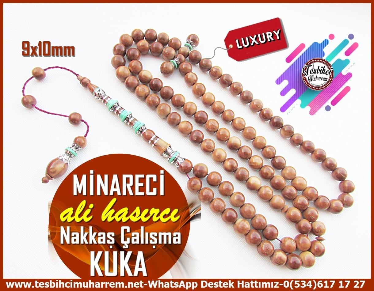 Kuka Ağacı TesbihlerTM13022En kaliteli malzemelerle üretilmiş, 99 adet Kuka taneli, nakkaş işlemeli, imameli ve dua tespihleri Tesbihcimuharrem.net'te! Minareci tesbih koleksiyonumuzu keşfedin.Tespih Kuka 99 Habbeli Nakkaş İmameli Dua Tespihatı Minareci Tesbih