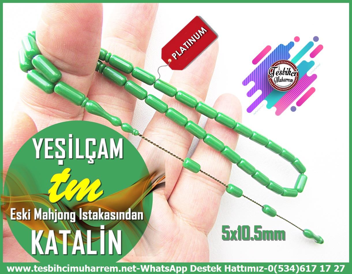 Katalin Ve Bağa TesbihlerTM13725Ender Varol Usta El İşçiliği “Yeşilçam” Tespih | Katalin, Eski Mahjong Istakasından, Yeşil Renk, Kapsül Kesim TesbihTespih Katalin l Eski Mahjong Istakasından Yeşil Renk Kapsül Kesim Yeşilçam Tesbih 