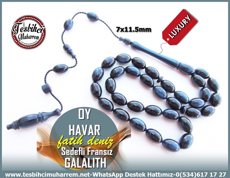 Galanit TesbihTM11189Galalith Tesbih Beyzi Kesim Yanar Dönerli Siyah Mavili Oy Havar Galalith Tesbih Beyzi Kesim Yanar Dönerli Siyah Mavili Oy Havar 