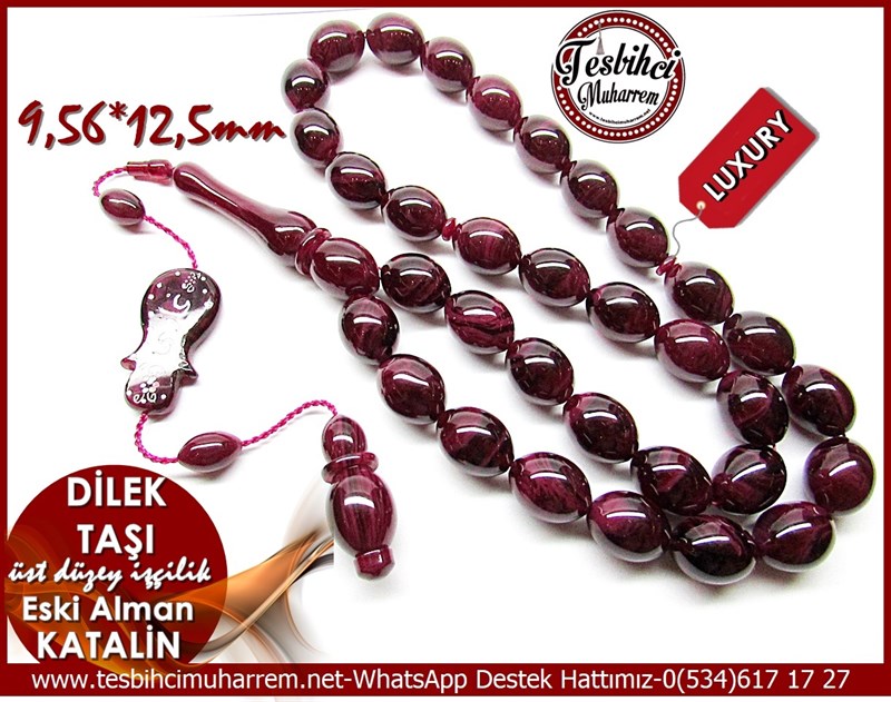 Gazi Abdurrahmandan Gizemli Cherry  Üst Düzey İşçilik Eski Alman Katalin Tesbih Dillek Taşı