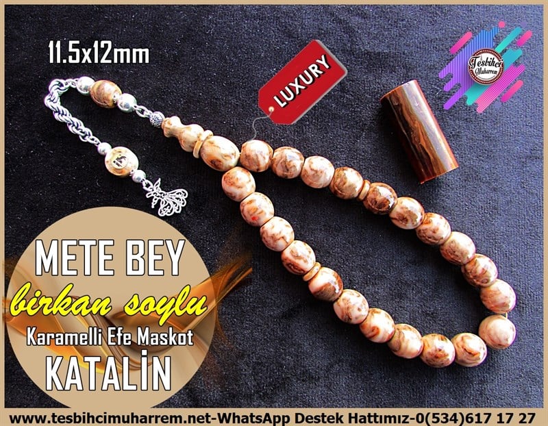Maskot,Bileklik,Can-ı Gönül TesbihlerTM12155Gümüş Püsküllü Fıçı Kesim Karamelli Efe Maskot Bileklik Katalin Tesbih Mete Bey Gümüş Püsküllü Fıçı Kesim Karamelli Efe Maskot Bileklik Katalin Tesbih Mete Bey 