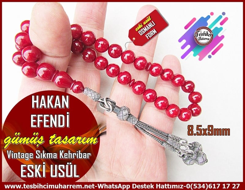 Osmanlı Benzetme Eskitme Eski Usül TesbihlerTM12147Gümüş Tasarım Osmanlı Form Eski Usül Vişne Vintage Sıkma Kehribar Tesbih Hakan EfendiGümüş Tasarım Osmanlı Form Eski Usül Vişne Vintage Sıkma Kehribar Tesbih Hakan Efendi