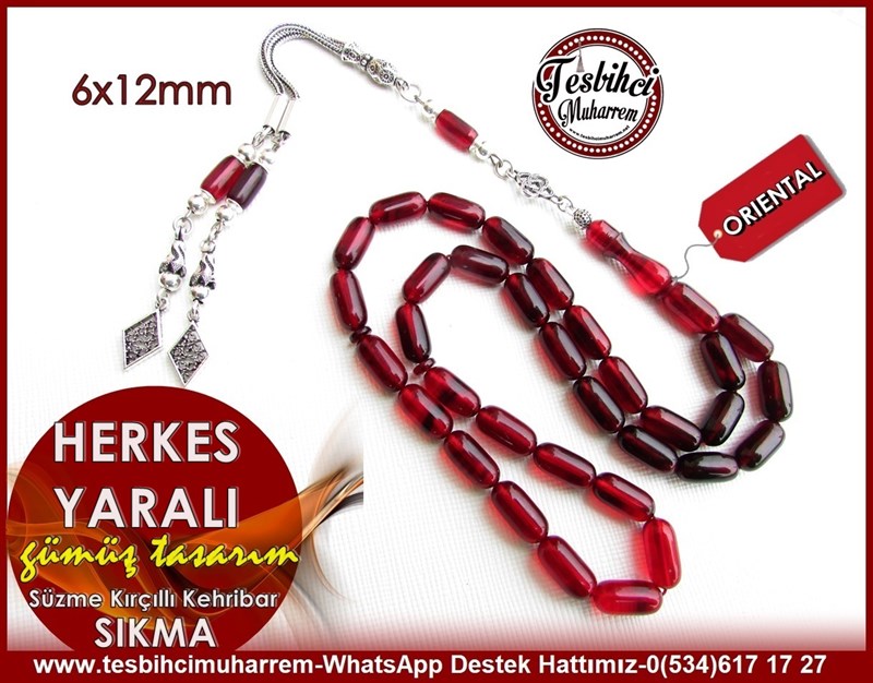 Bordo Kehribar TesbihlerTM10951Gümüş Tasarım Siyah Kırmızı Kırçıllı Kapsül Sıkma Kehribar Tesbih Herkes YaralıGümüş Tasarım Siyah Kırmızı Kırçıllı Kapsül Sıkma Kehribar Tesbih Herkes Yaralı