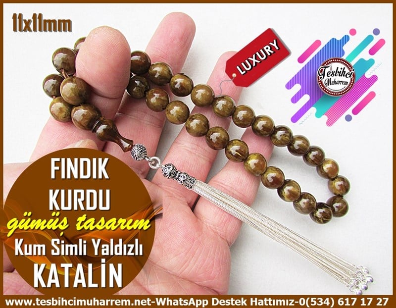 Katalin Ve Bağa TesbihlerTM12218İskender Çalışma İpek Gümüş Püskül Kum Simli Yaldızlı Eski Usül Havşalı Katalin Tesbih Fındık Kurduİskender Çalışma İpek Gümüş Püskül Kum Simli Yaldızlı Eski Usül Havşalı Katalin Tesbih Fındık Kurdu