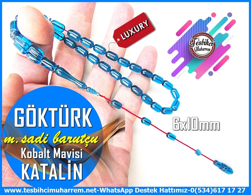 Katalin Ve Bağa TesbihlerTM12025Kobalt Mavisi Kapsül Katalin Tesbih Göktürk Kobalt Mavisi Kapsül Katalin Tesbih Göktürk 
