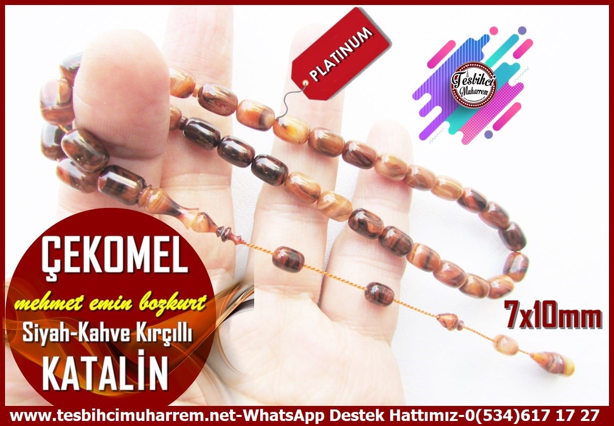 Katalin Ve Bağa TesbihlerTM14196Mehmet Emin Bozkurt Katalin Tespih I Kapsül Model Çekoslavak Tarz Siyah-Kahve Kırçıllı Çekomel TesbihKatalin Tespih I Kapsül Model Çekoslavak Tarz Siyah-Kahve Kırçıllı Çekomel Tesbih 