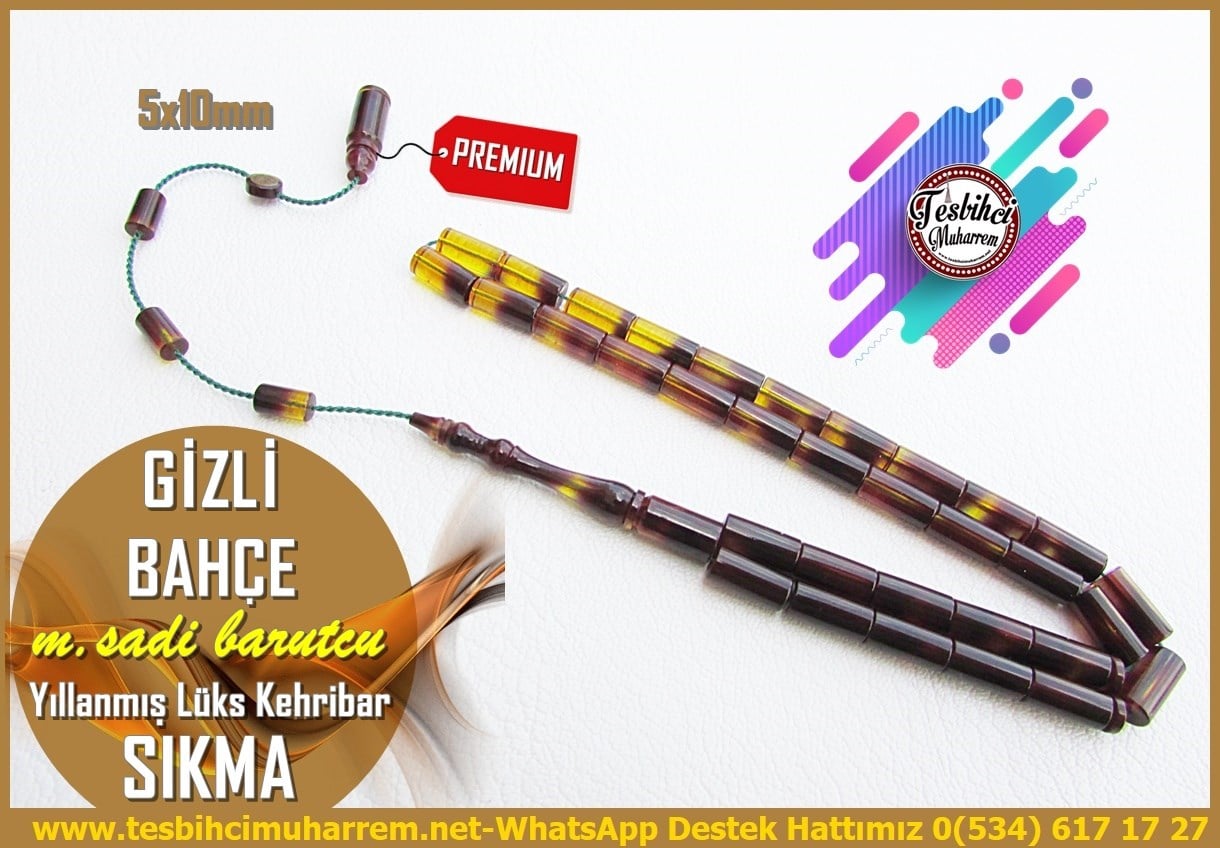 Hareli Yeşil Kehribar TesbihlerTM14413Mehmet Sadi Barutcu El İşçiliği Yıllanmış Tricolor Sıkma Kehribar Tespih I Dik Kesme Premium Gizli Bahçe TesbihYıllanmış Tricolor Sıkma Kehribar Tespih I Dik Kesme Premium Gizli Bahçe Tesbih