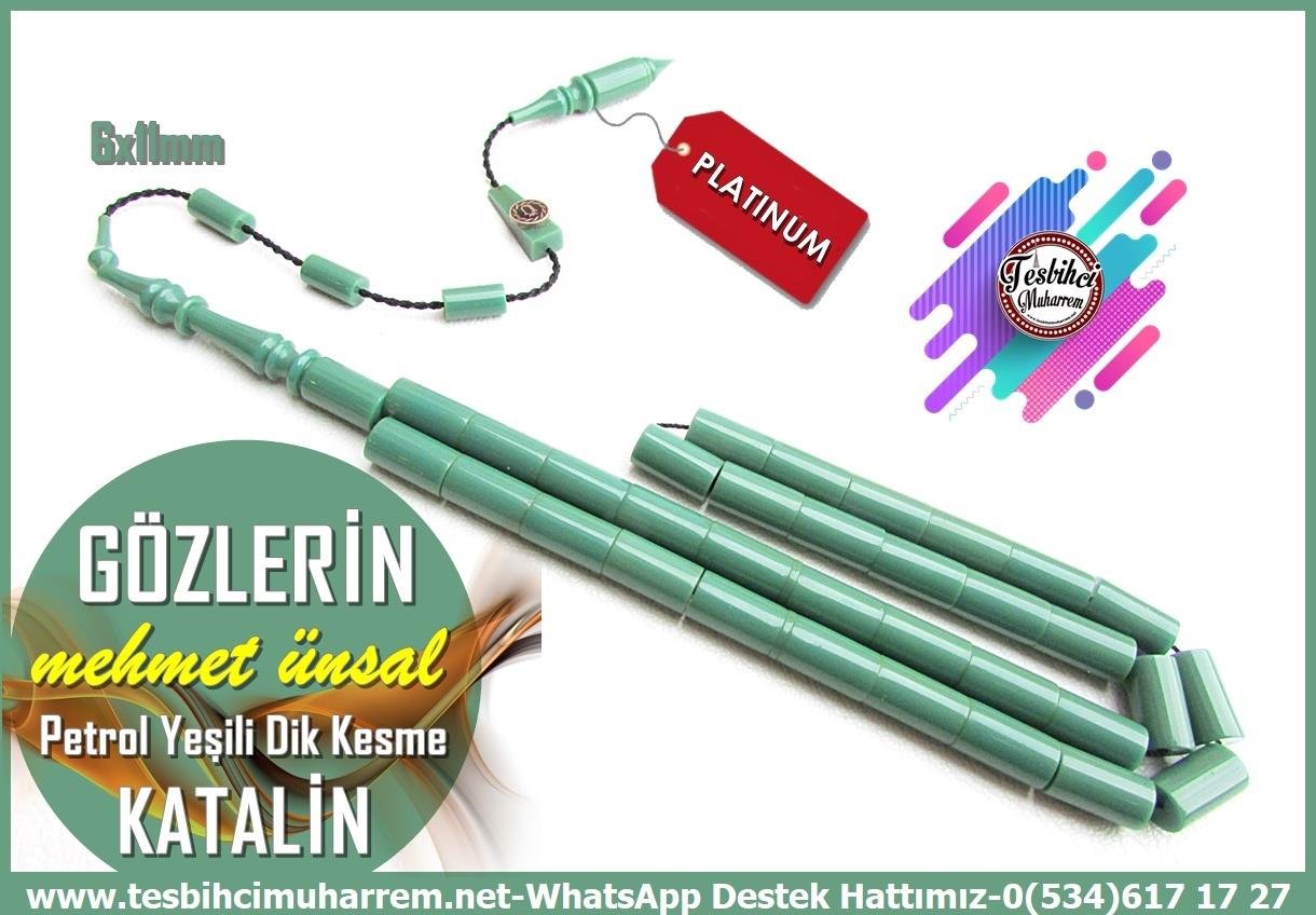 Katalin Ve Bağa TesbihlerTM14132Mehmet Ünsal Usta İmzalı Katalin Tesbih – Eski Alman Malzeme, Petrol Yeşili, Dik Kesme Gözlerin Tespih Tespih Katalin I Eski Alman Malzeme Dik Kesme Petrol Yeşili Gözlerin Tesbih 
