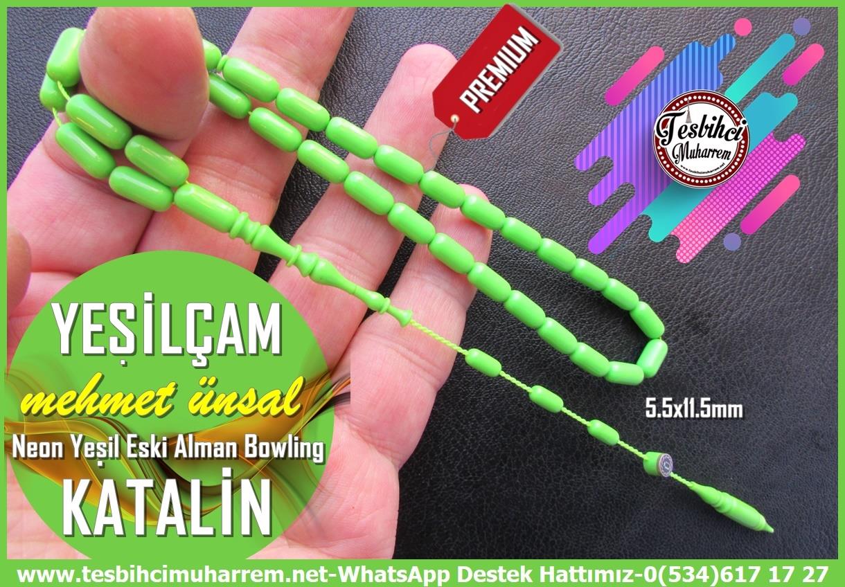 Katalin Ve Bağa TesbihlerTM14046Mehmet Ünsal Usta İşçilikli Yeşilçam Katalin Tespih – Eski Alman Bowling Topu, Fosforik Yeşil, Kapsül Kesim El Yapımı Koleksiyonluk TespihTespih Katalin I Eski Alman Fosforik Yeşil Bowling Topundan Kapsül Kesim Yeşilçam Tesbih 